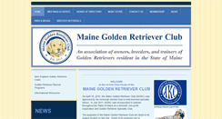 Desktop Screenshot of mainegoldenretrieverclub.org