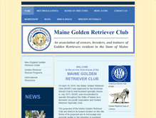 Tablet Screenshot of mainegoldenretrieverclub.org